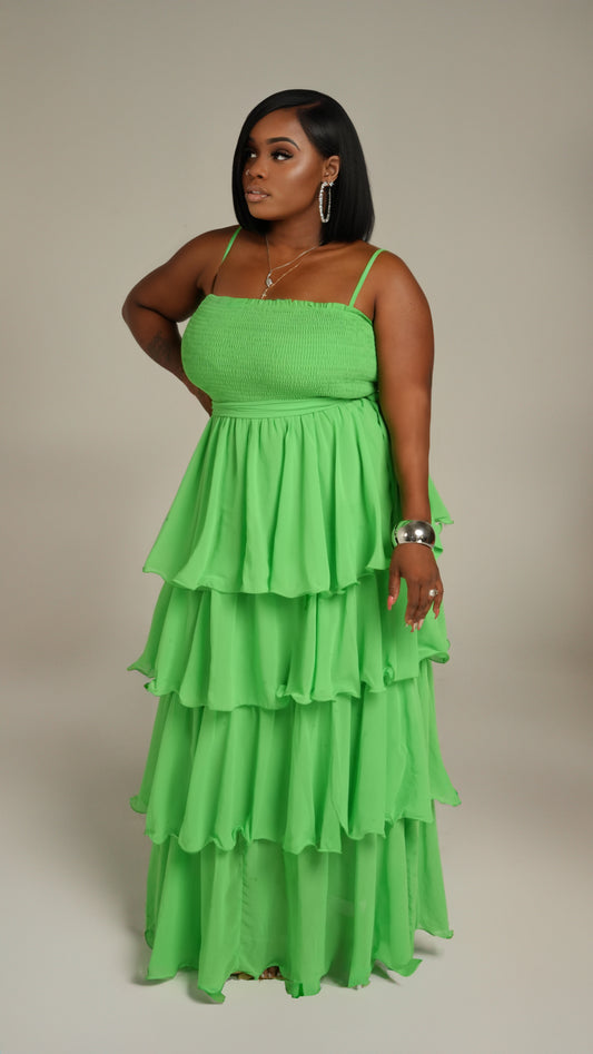 “Green Envy” Maxi Dress