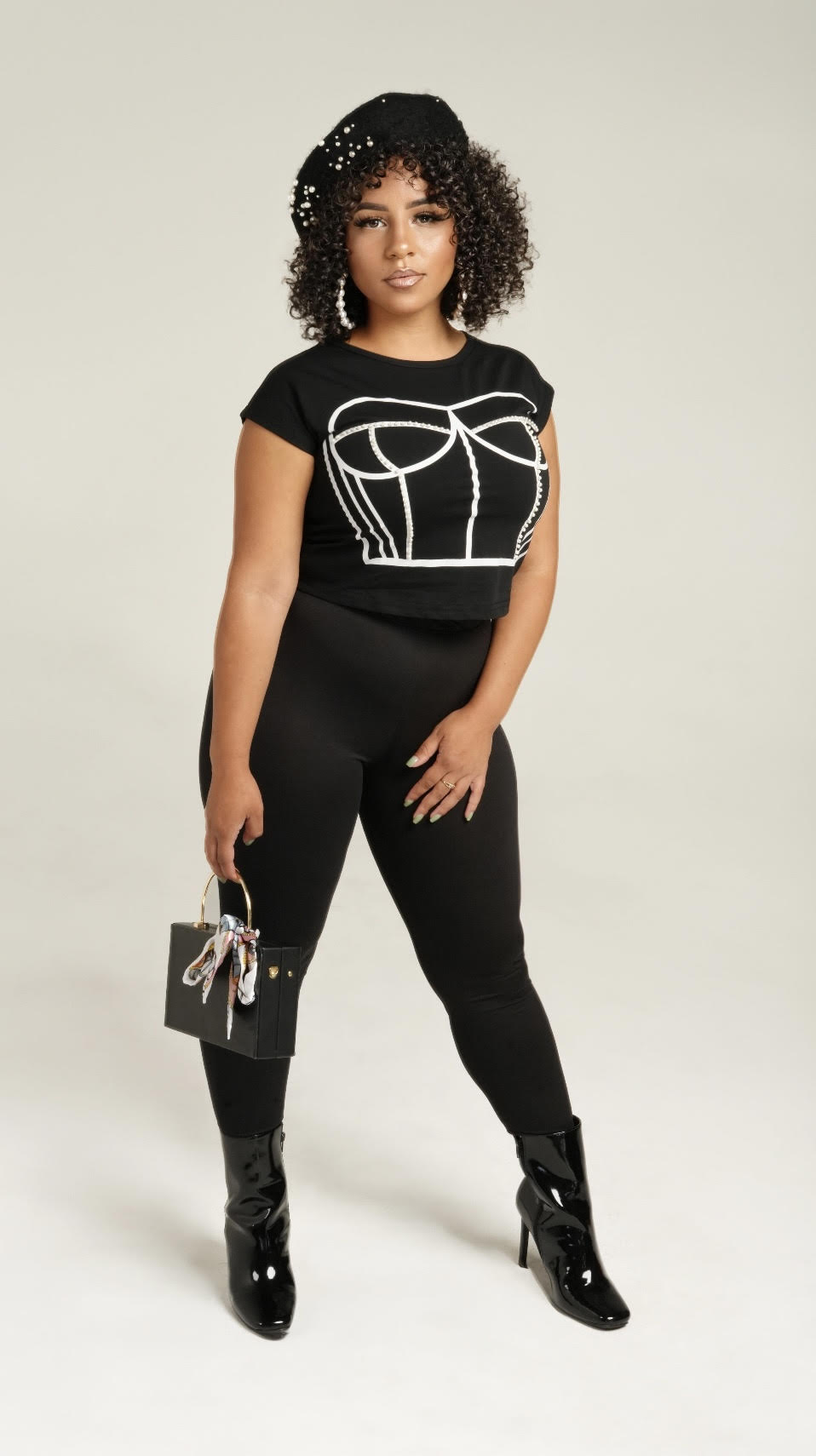 Corset Luv Tee (Black)