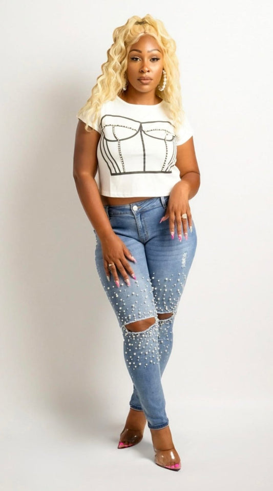 Corset Luv Tee (white)