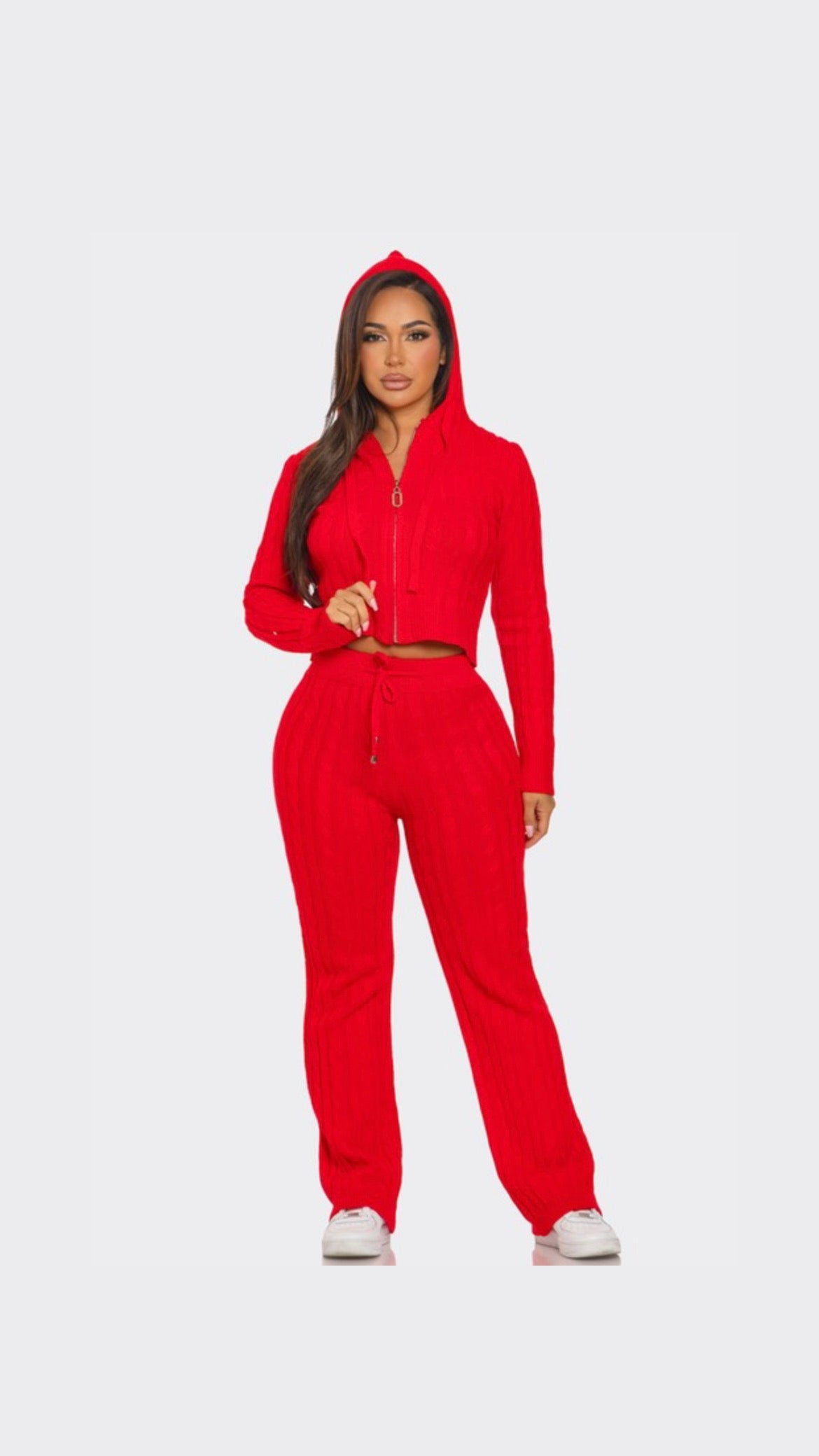 Cozy Thread Knitted Sweat suit