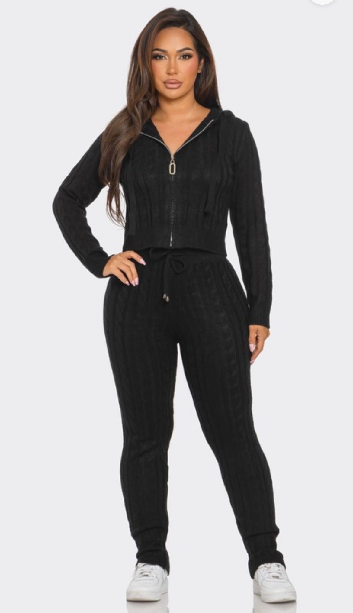 Cozy Thread Knitted Sweat suit